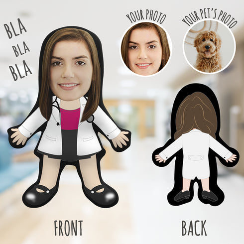 Doctor (Female) | Custom Photo Pillow