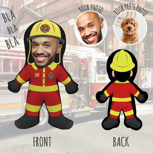 Fireman | Custom Photo Pillow