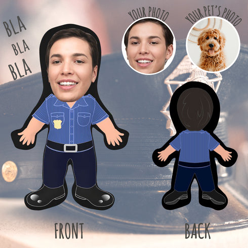 Police Officer | Custom Photo Pillow