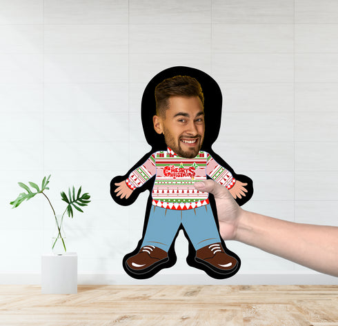 Ugly Christmas Sweater 2 | Custom Photo Pillow