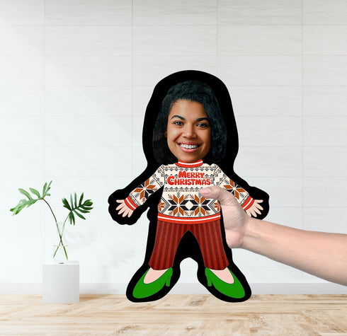 Ugly Christmas Sweater 1 | Custom Photo Pillow